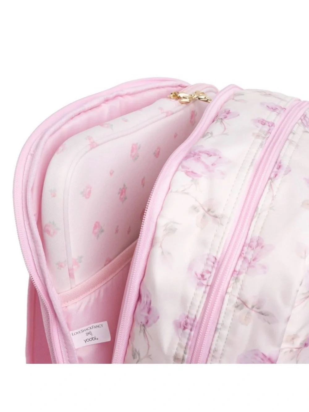 NWT LoveShackFancy x Target Yoobi Ribbon Rosa Backpack Sterling Dusk